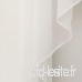1Pc Petit Store Voilage Passe Tringle avec Plis Vitrage Décoration de Fenêtre Chambre / Salle de Bain / Balcon LxH 100x100CM  Blanc/Vin rouge - B07BXZQWWP